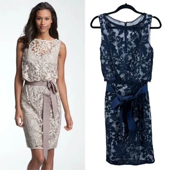 chinese dress ladies Tadashi Shoji Women's Newell Embroidered Blouson Dress main image 0